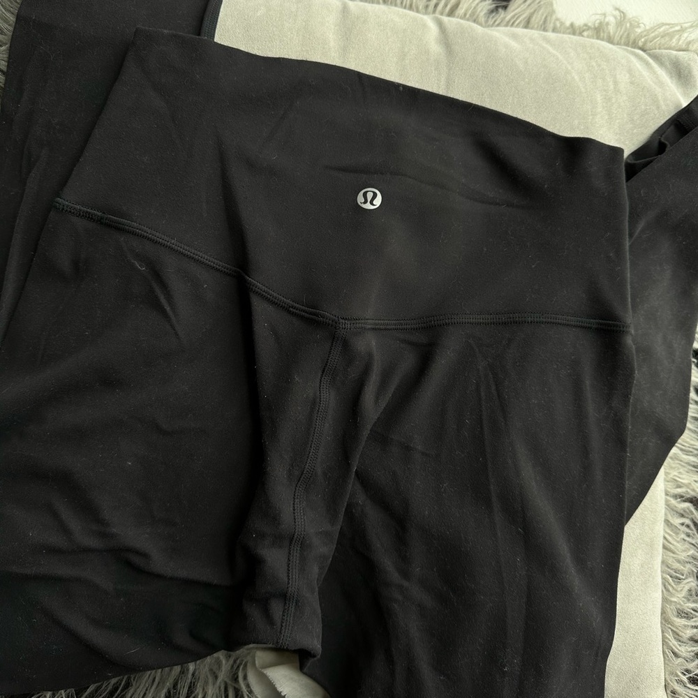 Lululemon align leggings, size 4, black, 28”.